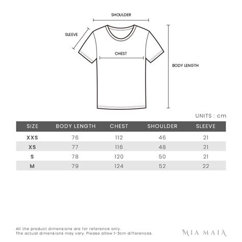 givenchy t shirt size chart